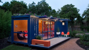 Converted Shipping Container To Garden Retreat