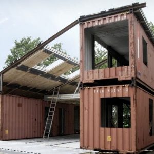 Converted Shipping Container - Installation