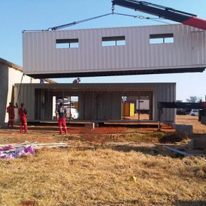 Converted Shipping Container - Installation