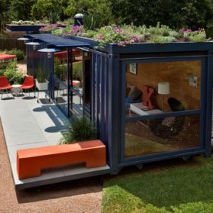 Converted Shipping Container To Garden Retreat