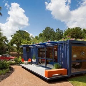 Converted Shipping Container To Garden Retreat