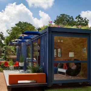 Converted Shipping Container To Garden Retreat