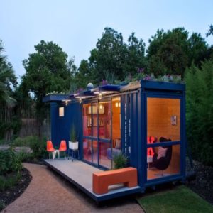Converted Shipping Container To Garden Retreat