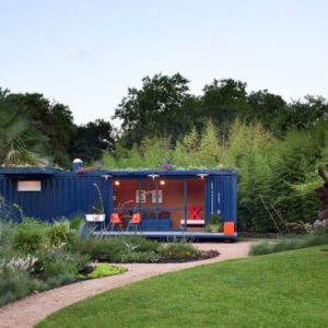 Converted Shipping Container To Garden Retreat