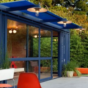 Converted Shipping Container To Garden Retreat