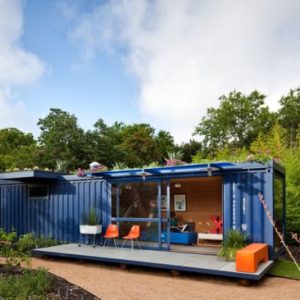 Converted Shipping Container To Garden Retreat