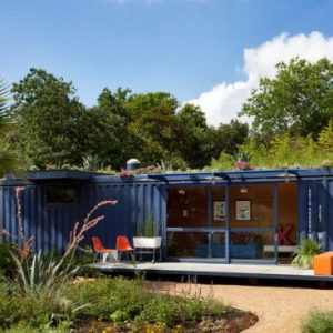 Converted Shipping Container To Garden Retreat